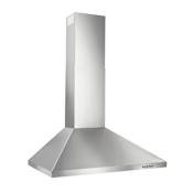 Broan 240 - 380 CFM 30 Inch Wide Wall Mounted Range Hood with LED Lights Stainless Steel