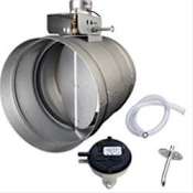 Broan 10 Inch Universal Automatic Make-Up Air Damper with Pressure Sensor Kit N/A