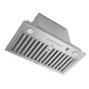Broan 120-650 CFM 21" Wide Custom Insert  Range Hood Power Pack with Four Speeds and LED Lighting Stainless Steel