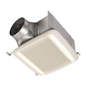 Broan QTDC Series 150 CFM 0.7 Sone Ceiling Mounted Exhaust Fan With LED Light White