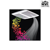 Broan 110 CFM 1.0 Sone Ceiling Mounted Energy Star Rated Bath Fan with Built in Sensonic Bluetooth Speakers from the QT Collection White