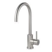 Build Essentials 1.8 GPM Bar Faucet with T304 Stainless Steel Construction Brushed Stainless