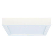 Bulbrite 7" Wide LED Flush Mount Square Ceiling Fixture - Square White
