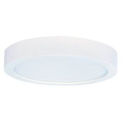 Bulbrite 9" Wide LED Flush Mount Drum Ceiling Fixture - Circular White / 2700K