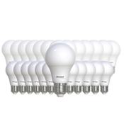 Bulbrite Pack of (25) 9 Watt Dimmable A19 Medium (E26) LED Bulbs- 800 Lumens, 2700K, and 90CRI Frost