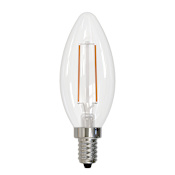 Bulbrite 4.1 Watt Dimmable B11 Candelabra (E12) LED Bulb- 400 Lumens, 4000K, and 80CRI Clear