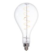 Bulbrite Traditional LED Grand PS52 Pear Shaped Oversized Dimmable Light Bulb, 60 Watt Equivalent, Medium Base (E26), 2200K, and 95CRI Clear