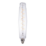 Bulbrite Traditional LED Grand Tubular Shaped Oversized Dimmable Light Bulb, 60 Watt Equivalent, Medium Base (E26), 2200K, and 95CRI Clear