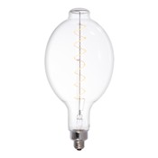 Bulbrite Traditional LED Grand BT Shaped Oversized Dimmable Light Bulb, 60 Watt Equivalent, Medium Base (E26), 2200K, and 95CRI Clear