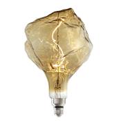 Bulbrite Natural LED Grand Iceberg Shaped Dimmable Light Bulb, 60 Watt Equivalent, Medium Base (E26), 2000K, and 95CRI Antique