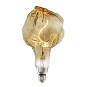 Bulbrite Natural LED Grand Glacier Shaped Dimmable Light Bulb, 60 Watt Equivalent, Medium Base (E26), 2000K, and 95CRI Antique