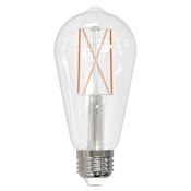 Bulbrite 8.5 Watt Dimmable ST18 Medium (E26) LED Bulb- 800 Lumens, 4000K, and 90CRI Clear