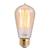 Bulbrite Pack of (4) 60 Watt Vintage Edison Dimmable ST18 Medium (E26) Incandescent Bulbs - 200 Lumens and 2200K Antique