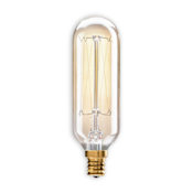 Bulbrite Pack of (4) 40 Watt Vintage Edison Dimmable T8 Candelabra (E12) Incandescent Bulbs - 40 Lumens and 2200K Antique