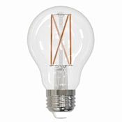 Bulbrite Pack of (2) 8.5 Watt Vintage Edison Dimmable A19 Medium (E26) LED Bulbs - 800 Lumens, 3000K, and 90CRI Clear