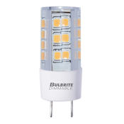 Bulbrite Pack of (2) 4.5 Watt Dimmable T4 GY8 LED Bulbs - 400 Lumens, 3000K, and 80CRI Clear