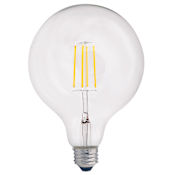 Bulbrite Pack of (2) 8.5 Watt Vintage Edison Dimmable G40 Medium (E26) LED Bulbs - 800 Lumens, 2700K, and 90CRI Clear