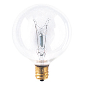 Bulbrite Pack of (25) 15 Watt Vintage Edison Dimmable G16.5 Candelabra (E12) Incandescent Bulbs - 105 Lumens and 2700K Clear