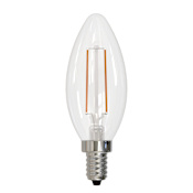 Bulbrite Pack of (8) 4 Watt Dimmable B11 Candelabra (E12) LED Bulbs - 350 Lumens, 4000K, and 80CRI Clear