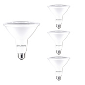 Bulbrite Pack of (4) 15 Watt Dimmable Medium (E26) LED Bulbs- 1200 Lumens, 4000K, and 80CRI White