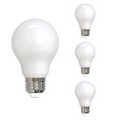 Bulbrite Pack of (4) 14 Watt Dimmable A19 Medium (E26) LED Bulbs- 1400 Lumens, 4000K, and 90CRI Milky