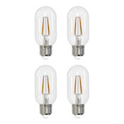 Bulbrite Pack of (4) 5 Watt Vintage Edison Dimmable T14 Medium (E26) LED Bulbs - 450 Lumens, 3000K, and 90CRI Clear