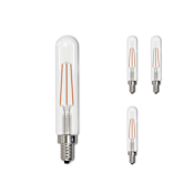 Bulbrite Pack of (4) - 4.5 Watt Dimmable Candelabra (E12) LED Bulb - 450 Lumens, 2700K and 90 CRI Clear