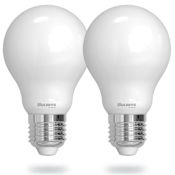 Bulbrite Warm Dim 9 Watt Dimmable A19 Medium (E26) LED Bulb- 800 Lumens, 1800K, 3000K, and 90CRI - 2-Pack
 Milky