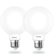 Bulbrite Warm Dim 9 Watt Dimmable G25 Medium (E26) LED Bulb- 800 Lumens, 1800K, 3000K, and 90CRI - 2-Pack
Milky