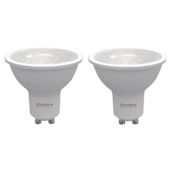 Bulbrite Pack of (2) 6 Watt Dimmable PAR16 GU10 LED Bulbs- 500 Lumens, 2700K, and 90CRI Clear
