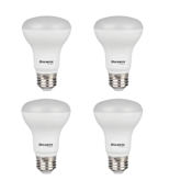 Bulbrite Pack of (4) 8 Watt Dimmable BR30 Medium (E26) LED Bulbs- 650 Lumens, 3000K, and 80CRI Frost