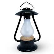 Bulbrite Bonfire 11" Tall Rechargeable LED Accent Outdoor Lamp Black