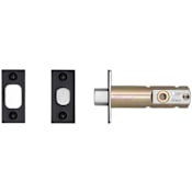 Buster + Punch Tubular Privacy Deadbolt Door Latch Only for 2-3/8" Backset - For Privacy Interior Doors Black