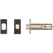 Buster + Punch Tubular Privacy Deadbolt Door Latch Only for 2-3/8" Backset - For Privacy Interior Doors Gun Metal