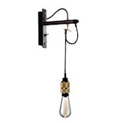 Buster + Punch Hooked 37" Tall Wall Sconce Brass / Graphite