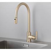 Buster + Punch Cross 1.74 GPM Single Hole Pull Down Kitchen Faucet Brass