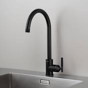 Buster + Punch Linear 1.47 GPM Single Hole Kitchen Faucet Welders Black