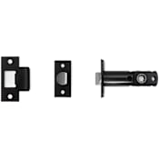 Buster + Punch Tubular Privacy Door Latch Only for 2-3/8" Backset - For Privacy Interior Doors Black