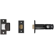 Buster + Punch Tubular Passage Door Latch Only for 2-3/8" Backset Smoked Bronze