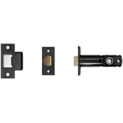 Buster + Punch Tubular Passage Door Latch Only for 3-3/4" Backset - For Interior Passage Doors Smoked Bronze