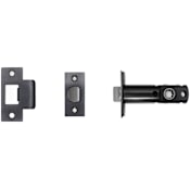 Buster + Punch Tubular Privacy Door Latch Only for 2-3/8" Backset - For Privacy Interior Doors Gun Metal