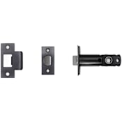 Buster + Punch Tubular Privacy Door Latch Only for 2-3/4" Backset - For Interior Privacy Doors Gun Metal