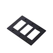Buster + Punch Wall Plates Triple Rocker Switch Outlet Black