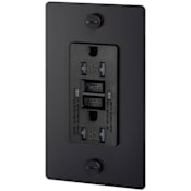 Buster + Punch Cross 15 Ampere GFCI Electrical Outlet Black