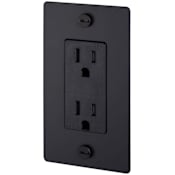 Buster + Punch Cross 15 Ampere Electrical Outlet Black