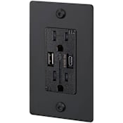 Buster + Punch Linear 15 Ampere Electrical Outlet Black