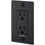Buster + Punch Cross 15 Ampere Electrical Outlet Black