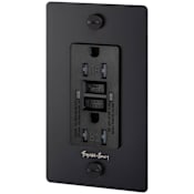 Buster + Punch Cross 15 Ampere GFCI Electrical Outlet Black