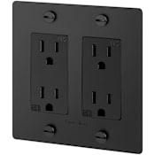 Buster + Punch Cross 15 Ampere Electrical Outlet Black