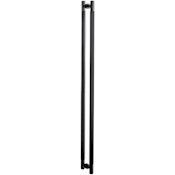 Buster + Punch Cross 28-1/2" Center to Center Luxury Bespoke Solid Brass Diamond Knurled Back to Back Closet / Pantry / Door Pull Handle Set Smoked Bronze